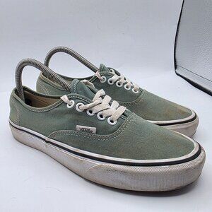 Vans Authentic Womens Size 9 Green Sneaker Shoes Casual Outdoors Walking